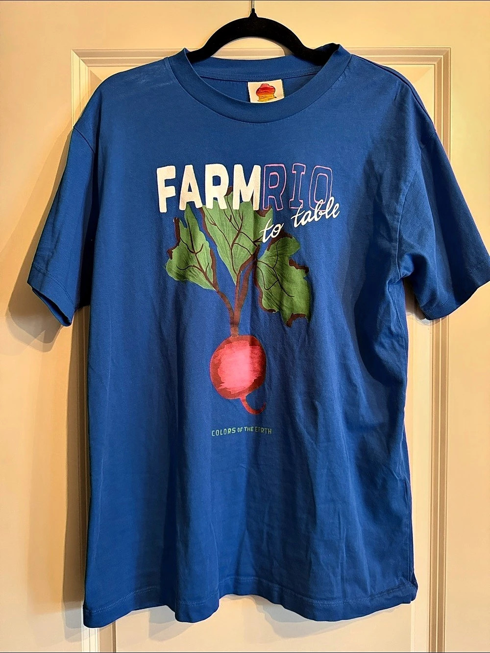 Farm Rio - Graphic Farm Rio Tee in Blue - Size Small
